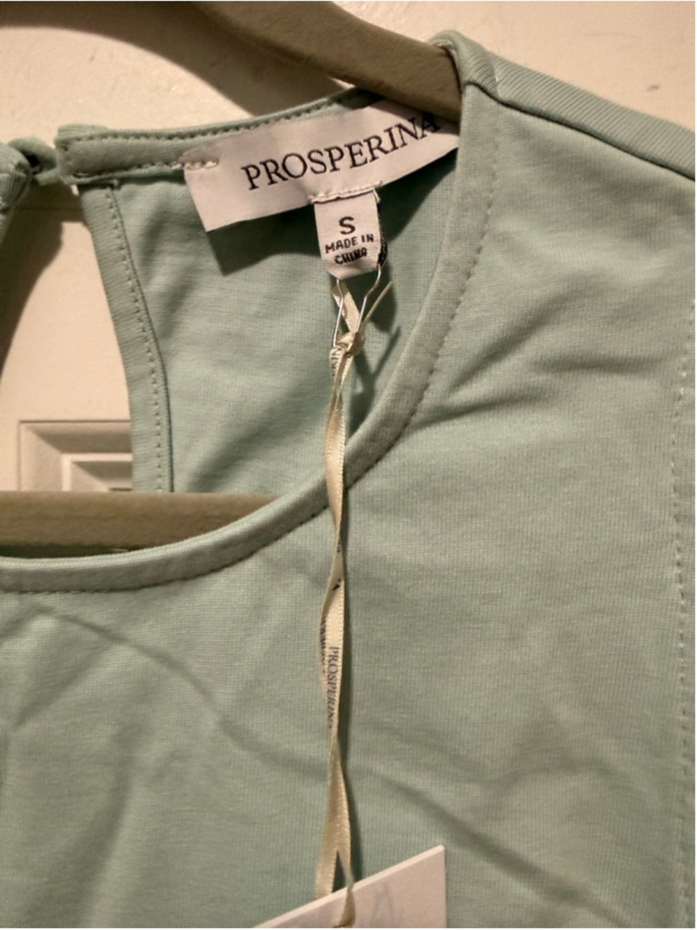 Women's PROSPERINA Light Blue White Maxi Dress S - Picture 7 of 13